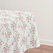 Elegantes rosa Roses-Blume-Muster Tischdecke (Beispiel)