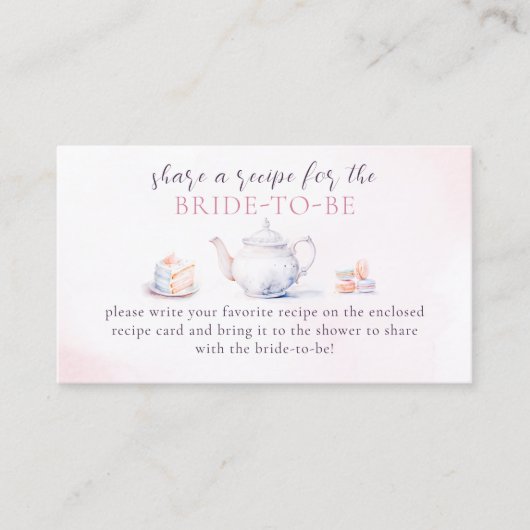 Elegantes rosa Roses Brautparty gemeinsam mit eine Begleitkarte (Vorderseite)