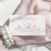 Elegantes rosa Roses Brautparty gemeinsam mit eine Begleitkarte