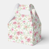 Elegantes Rosa Roses Brautparty Vielen Dank Geschenkschachtel (Rückseite)