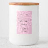 Elegantes, rosa Shampoo-Seife Wasserdichtes Etiket Lebensmitteletikett (Vorderseite)