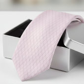 Elegantes Rosa Silber Diamantmuster Krawatte