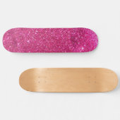 Elegantes Rosa Skateboard (Horizontal)