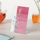 Elegantes Rosa Sockelschild (In SItu)