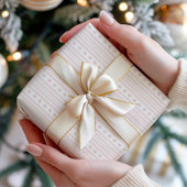 Elegantes rosa Streifenmuster Geschenkpapier