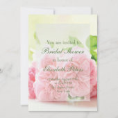 Elegantes Rosa Summer Rose Wedding Brautparty Einladung (Vorderseite)