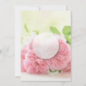 Elegantes Rosa Summer Rose Wedding Brautparty Einladung (Rückseite)