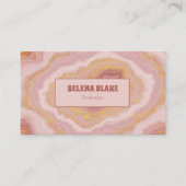 Elegantes rosa Tor mit Gold Glitzer - Modernes Visitenkarte (Vorderseite)