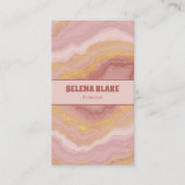 Elegantes rosa Tor mit Gold Glitzer - Modernes Visitenkarte (Vorderseite)