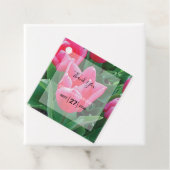 Elegantes rosa Tulips Hochzeitsgeschenk Geschenkanhänger (Beispiel)