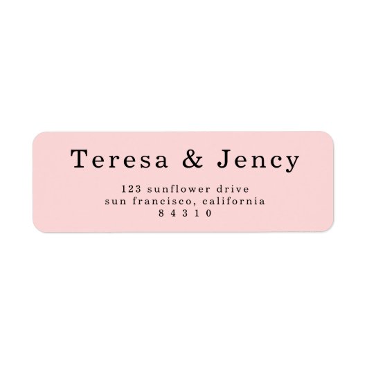 Elegantes Rosa-Typografie-Design (Vorne)