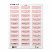 Elegantes Rosa-Typografie-Design (Vorne)