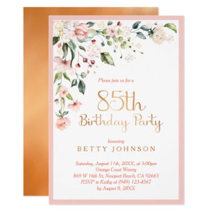 85 Geburtstagseinladungen Zazzle De