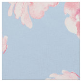 Elegantes rosa und blaues, florales Muster Stoff (Nahaufnahme)