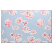 Elegantes rosa und blaues, florales Muster Stoff (Fat Quarter (45,7 x 55,9 cm))