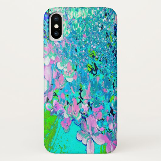 Elegantes rosa und blaues Limelight Hydrangea Case-Mate iPhone Hülle (Rückseite)