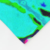 Elegantes rosa und blaues Limelight Hydrangea Fleecedecke (Ecke)