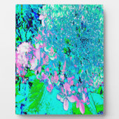 Elegantes rosa und blaues Limelight Hydrangea Fotoplatte (Vorderseite)