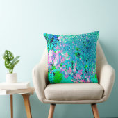 Elegantes rosa und blaues Limelight Hydrangea Kissen (Stuhl )