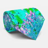 Elegantes rosa und blaues Limelight Hydrangea Krawatte (Gerollt)