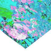 Elegantes rosa und blaues Limelight Hydrangea Kurzer Tischläufer (Ecke)