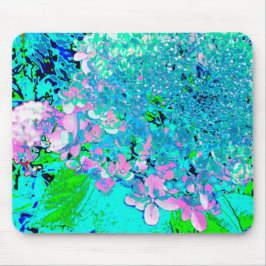 Elegantes rosa und blaues Limelight Hydrangea Mousepad
