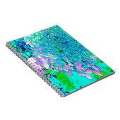 Elegantes rosa und blaues Limelight Hydrangea Notizblock (Rechte Seite)