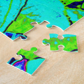 Elegantes rosa und blaues Limelight Hydrangea Puzzle (Seite)
