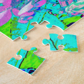 Elegantes rosa und blaues Limelight Hydrangea Puzzle (Seite)