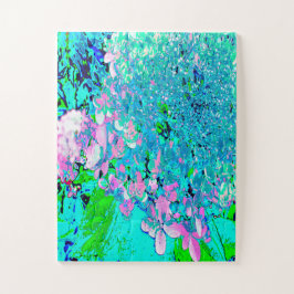 Elegantes rosa und blaues Limelight Hydrangea Puzzle
