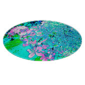 Elegantes rosa und blaues Limelight Hydrangea Schneidebrett (Ecke)
