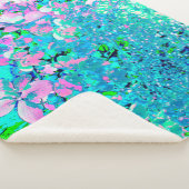 Elegantes rosa und blaues Limelight Hydrangea Sherpadecke (3/4)