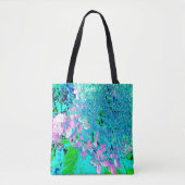 Elegantes rosa und blaues Limelight Hydrangea Tasche (Vorderseite)