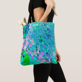 Elegantes rosa und blaues Limelight Hydrangea Tasche