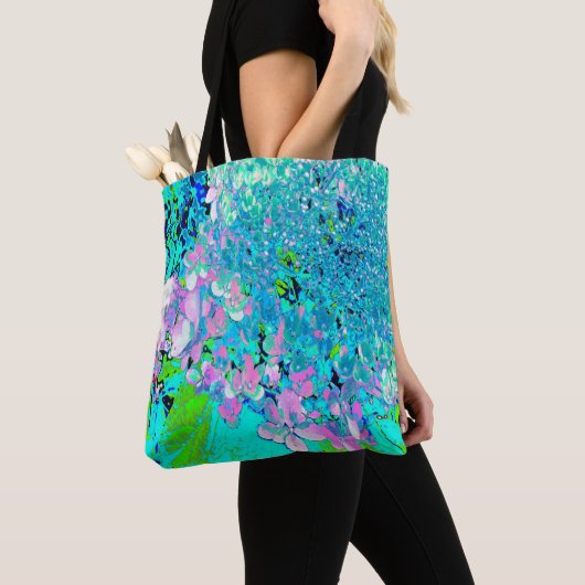 Elegantes rosa und blaues Limelight Hydrangea Tasche (Von Nahem)
