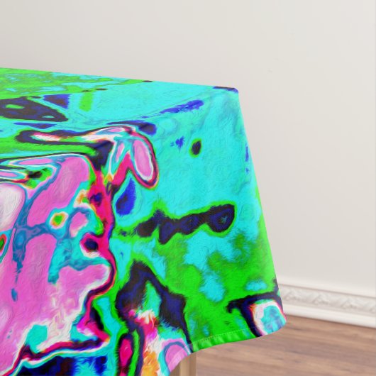 Elegantes rosa und blaues Limelight Hydrangea Tischdecke (Beispiel)