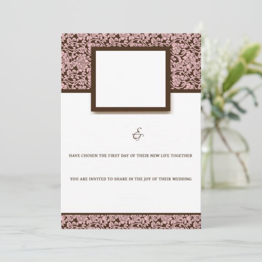 Elegantes Rosa und Braun (Stehend Vorderseite)