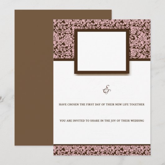 Elegantes Rosa und Braun (Vorne/Hinten)