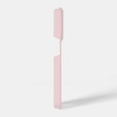 Elegantes Rosa und Chic Script Monogram iPhone Hülle (Rechte Seite)