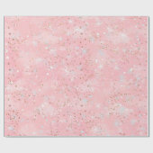 Elegantes Rosa und Gold Geschenkpapier (Flach)