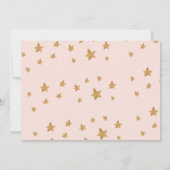 Elegantes Rosa und Gold Neue Jahre Ankündigung (Rückseite)