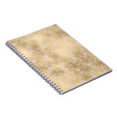 Elegantes rosa und goldenes, florales Spitzen Notizblock (Rechte Seite)