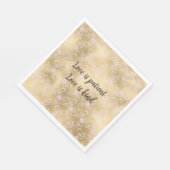 Elegantes rosa und goldenes, florales Spitzen Serviette (Ecke)