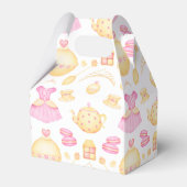 Elegantes rosa und goldenes Party Geschenkschachtel (Rückseite)