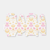 Elegantes rosa und goldenes Party Geschenkschachtel (Ungefaltet)