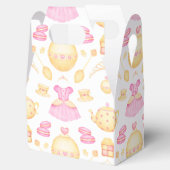 Elegantes rosa und goldenes Party Geschenkschachtel (Geöffnet)