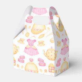 Elegantes rosa und goldenes Party Geschenkschachtel