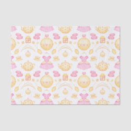 Elegantes rosa und goldenes Party Seidenpapier