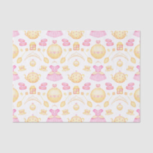 Elegantes rosa und goldenes Party Seidenpapier