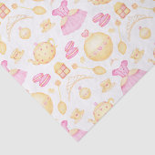 Elegantes rosa und goldenes Party Seidenpapier (Ausschnitt)